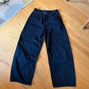 Acne Black Garment Washed Jeans
